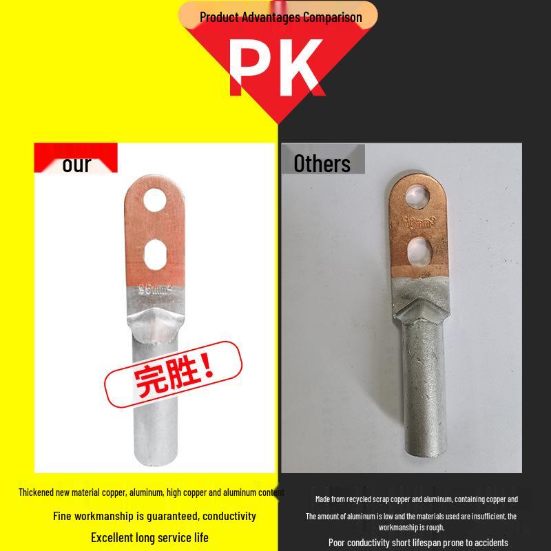 

DTLS Double Hole Copper-Aluminum Transition Terminal, Wire Size 25-240 sq mm. DTLS-25