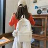 Shoulder Large Bag Capacity Simple Backpack School Junior Students Unisex Nylon