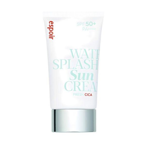 

Espoir Water Splash Fresh Cica Sun Cream SPF50+ PA++++ Soothing UV Protection Sunscreen 50ml