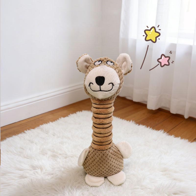 Plush Squeaky Toy for Dog, Bite Resistant, for Teeth, Interactive, Training, Anti-stress, Chewing, Pet Supplies