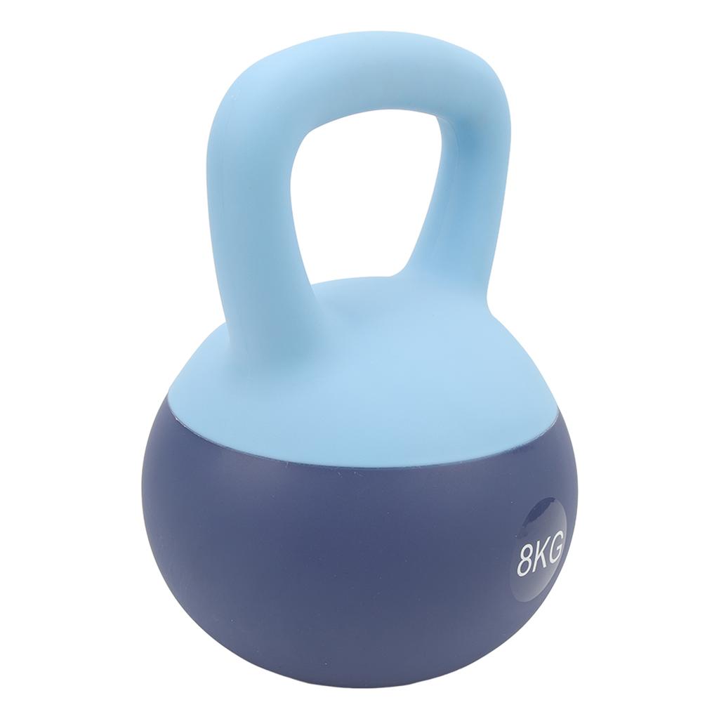 Miękki Kettlebell Miękka Podstawa Mocny Uchwyt Elastyczny Kettlebell do Treningu Mięśni Niebieski 8kg