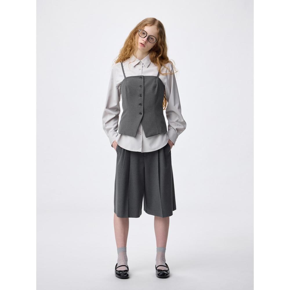Uniqlo Gu Front Button Bustier