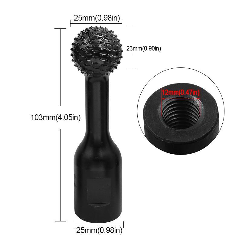 Spherical Wood Carving Grinding Head for Spoon and Groove Shaping