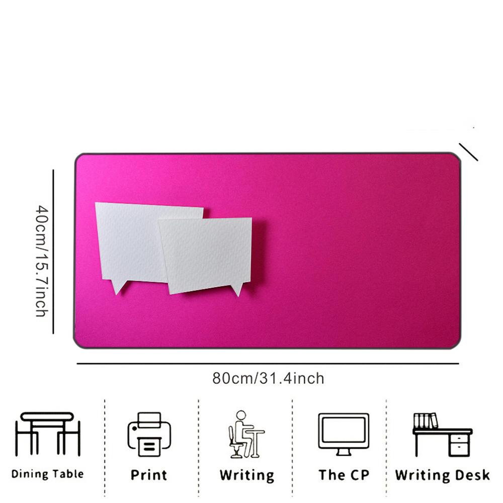Vibrant Magenta Extended mouse pad Solid Bold Color, Smooth Surface Stylish Functional Accessory for Office & Gaming Workspaces