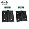 Black Zinc Alloy Heavy Duty Industrial Hinge, Aluminum Profile for Electrical Cabinet - 40mm Long