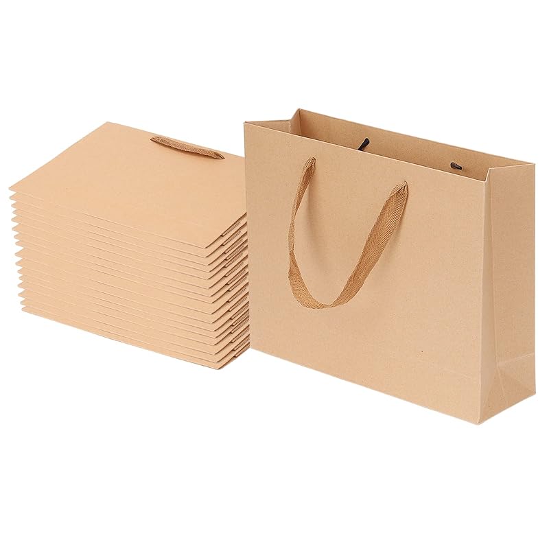 

TOPtoper paper bag carry bag gift bag Thick type [beside 15 pieces] set strong and durable reusable craft bag gift bag DIY wedding packaging party