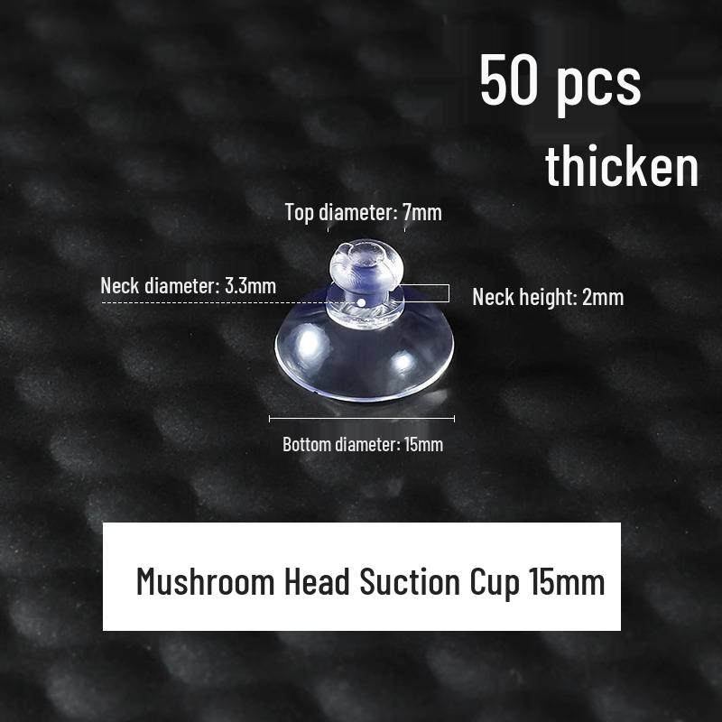 Transparenter Saugnapfhaken für Glas, Fliesen und Auto-Werbung