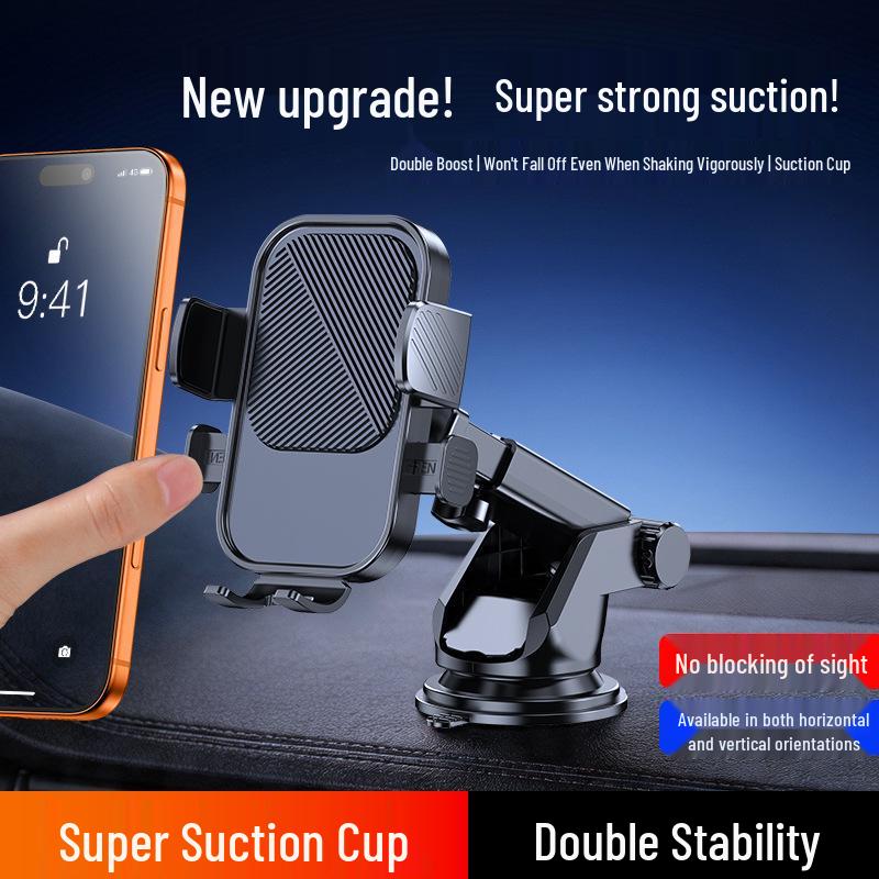Multi-Position Suction Cup Car Phone Holder for Dashboard