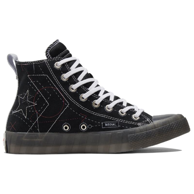 Converse Comfortable Versatile High Top Espadrilles Unisex Black