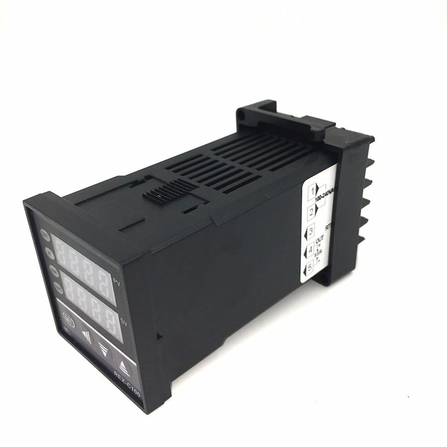 REX-C100 Digital PID Thermostat Temperature Controller digital REX-C100 40A SSR Relay/K Thermocouple Probe/heat sink