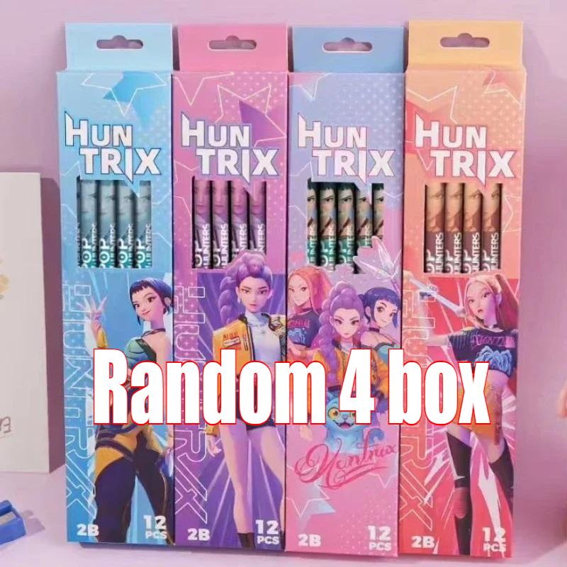 Pencils Wood Sketch Pencils Set CartoonTheme Hunters Smooth Writing for School Office Drawing Sketching