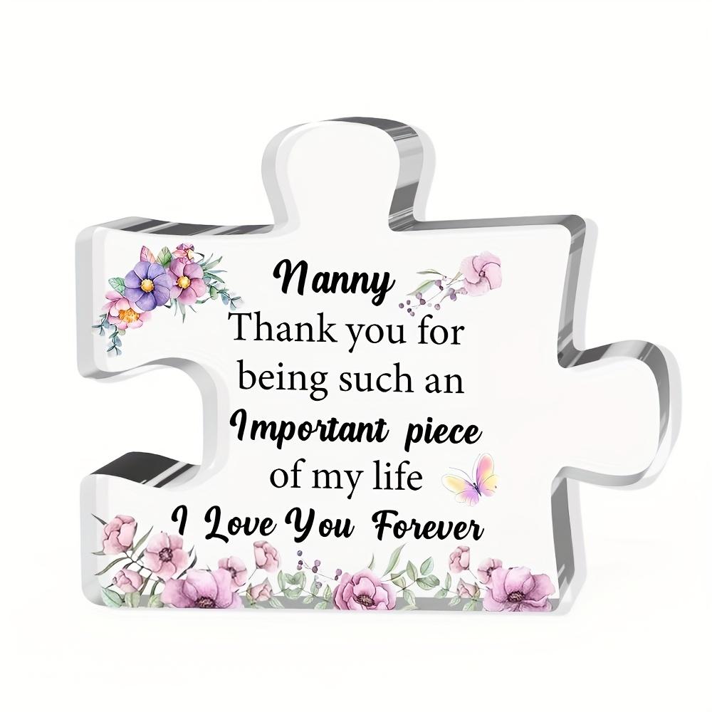 2D Flat Acrylic Nanny Puzzle Decoration, Indoor and Outdoor Decoration - No Battery/electricity Required, Free Day Decoration, Shop Decoration, Durab