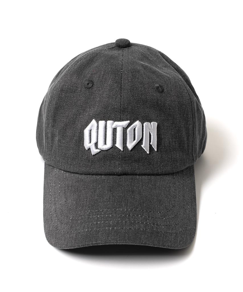 QUTON Fade Bold Logo Ball Cap_Gray