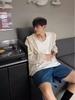Men's High-Grade Hooded Cardigan - Lightweight Knitted Sweater, Sun-Protective, Hollow Design for Couples.