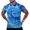 Fashionable Men's Short-Sleeve Buttoned Polo Shirt Summer Casual T-Shirt
