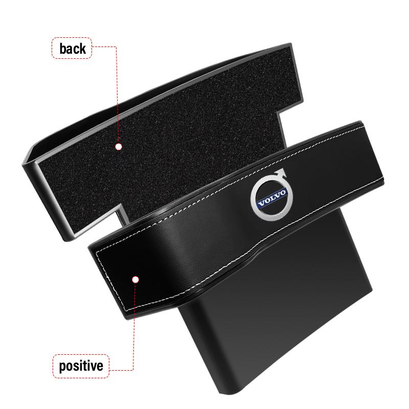 Multifunctional Car Seat Crevice Storage Box Seat Gap Slit Pocket Manager For Volvo 240 C70 S40 S50 S60 S70 S80 S90 V40 V50 V60 V90 XC40 XC60 XC90