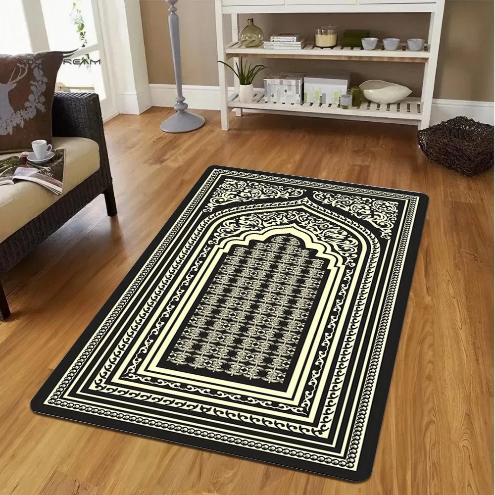 Muslim Prayer Mat  Living Room Sofa Accent Rug Bedroom Bedside Floor Mat NonSlip Coffee Table Decor Mat Washable Doormat Gifts