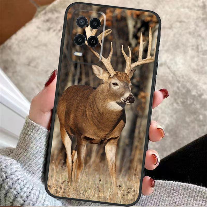 STUNNING DEER Animal Case For Oppo A57 A17 A77 A40 A78 A54 A74 A94 A76 A16 A96 A18 A60 A80 A38 A58 A98 A15 A5 Pro