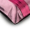 The HomeCentric Cushion Covers Pink Throw Pillow Covers Faux Leather Metallic Throw Pillows For Couch Striped Modern Style Easter - Alternating Pink