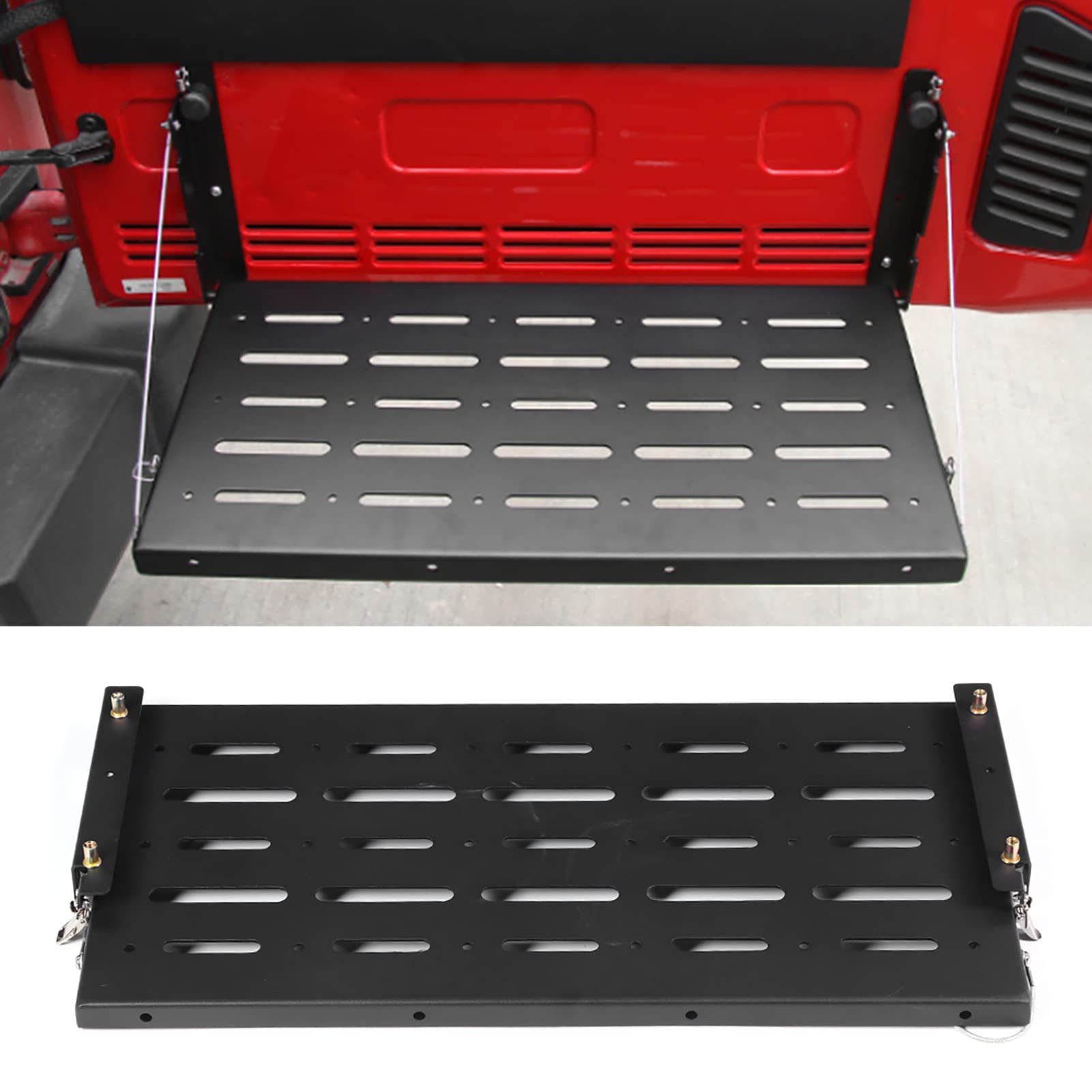 

Складной столик на заднюю дверь, полка для багажника, кронштейн для хранения для Jeep Wrangler JK 2007-2017