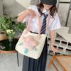 Star Pendant Canvas Shoulder Bag Outdoor Large Capacity Fashion Bag Crossbody