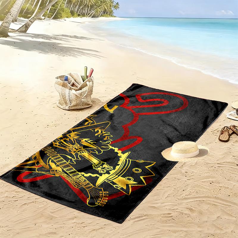 Brook Soul King Print Beach Towel, Large Soft Quick Dry Towel for Beach Camping Swimming