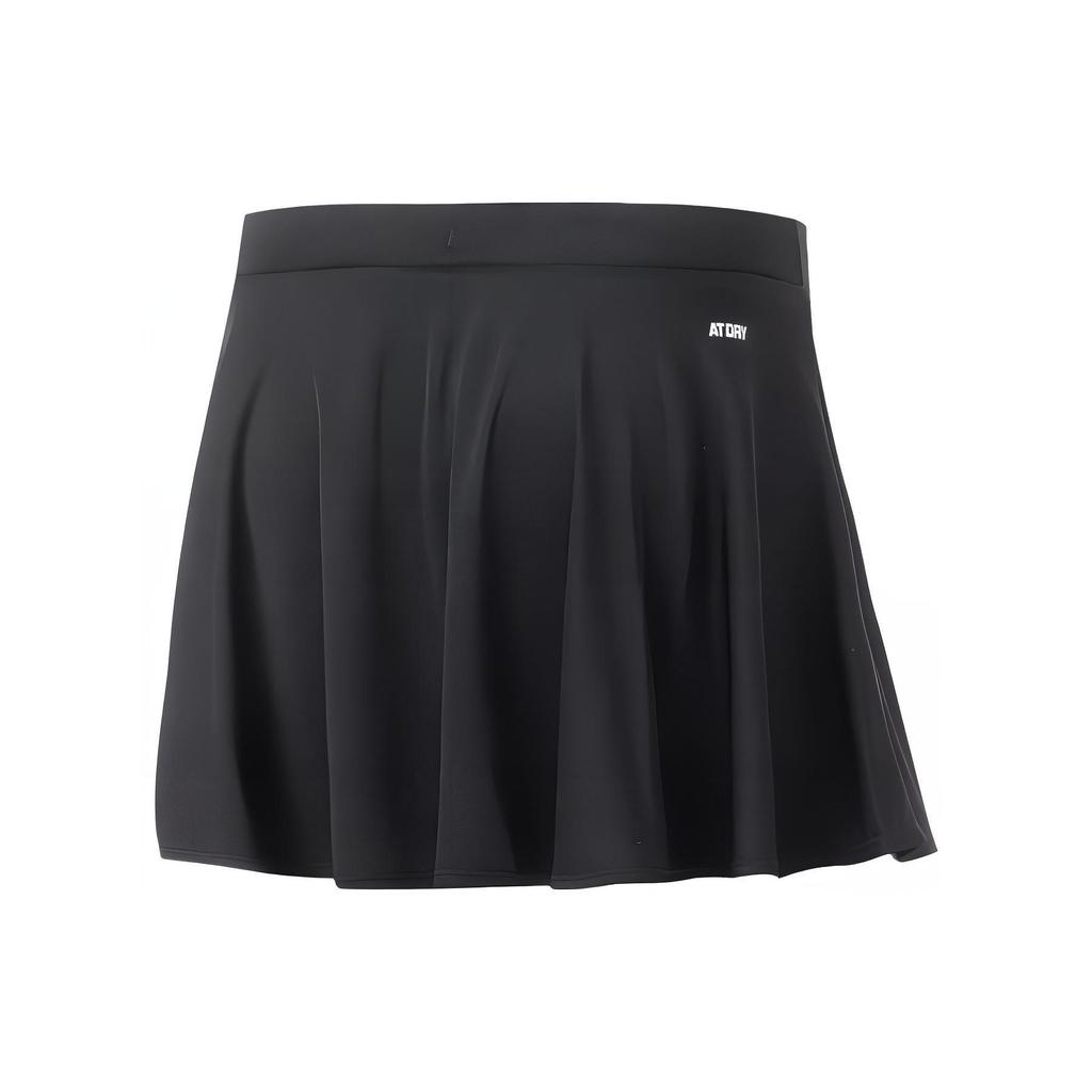 Li Ning Badminton Series Solid Color Reflective Quick-Dry Cool Skirt Shorts Women Skirts Black ASKR022-2
