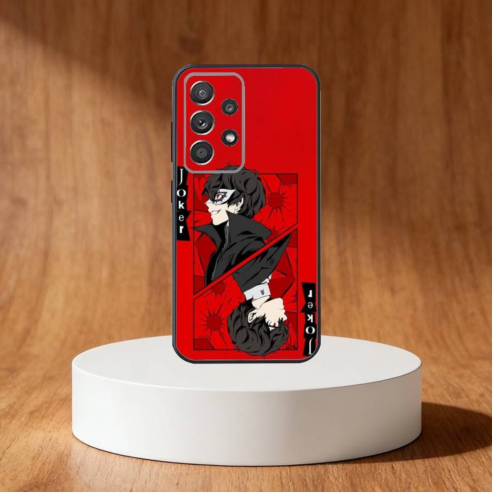 Game P-Persona 5 Phone Case For Samsung S25,S24,S21,S22,S23,S30,Ultra,S20,Plus,Fe,Note,10,9,5G Black Cover