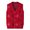 Elderly Women's Knitted Vest - Spring, Autumn & Winter Cardigan for Grandma and Mom