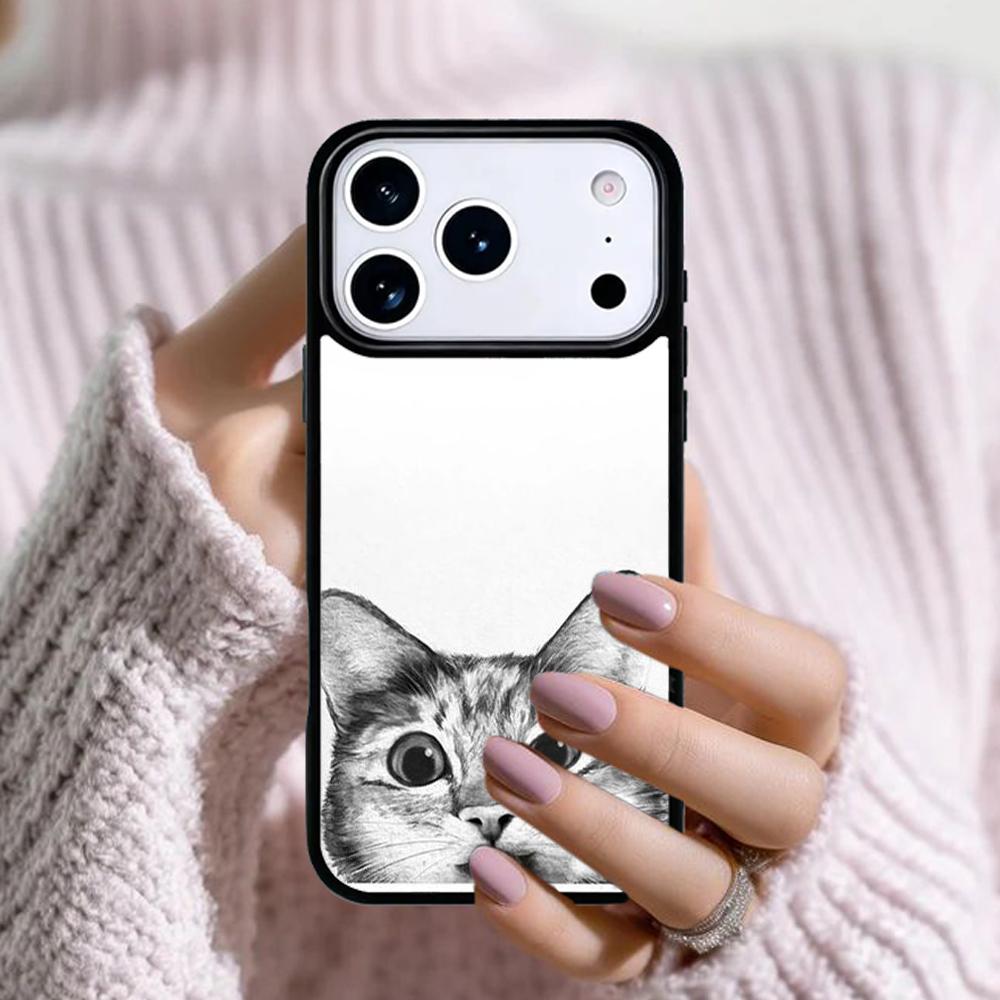 Lustige schleichende Katze Handyhülle Für Apple iPhone 17 Air 16E 15 14 Plus 13 12 11 Pro Max Mini Funda Abdeckung