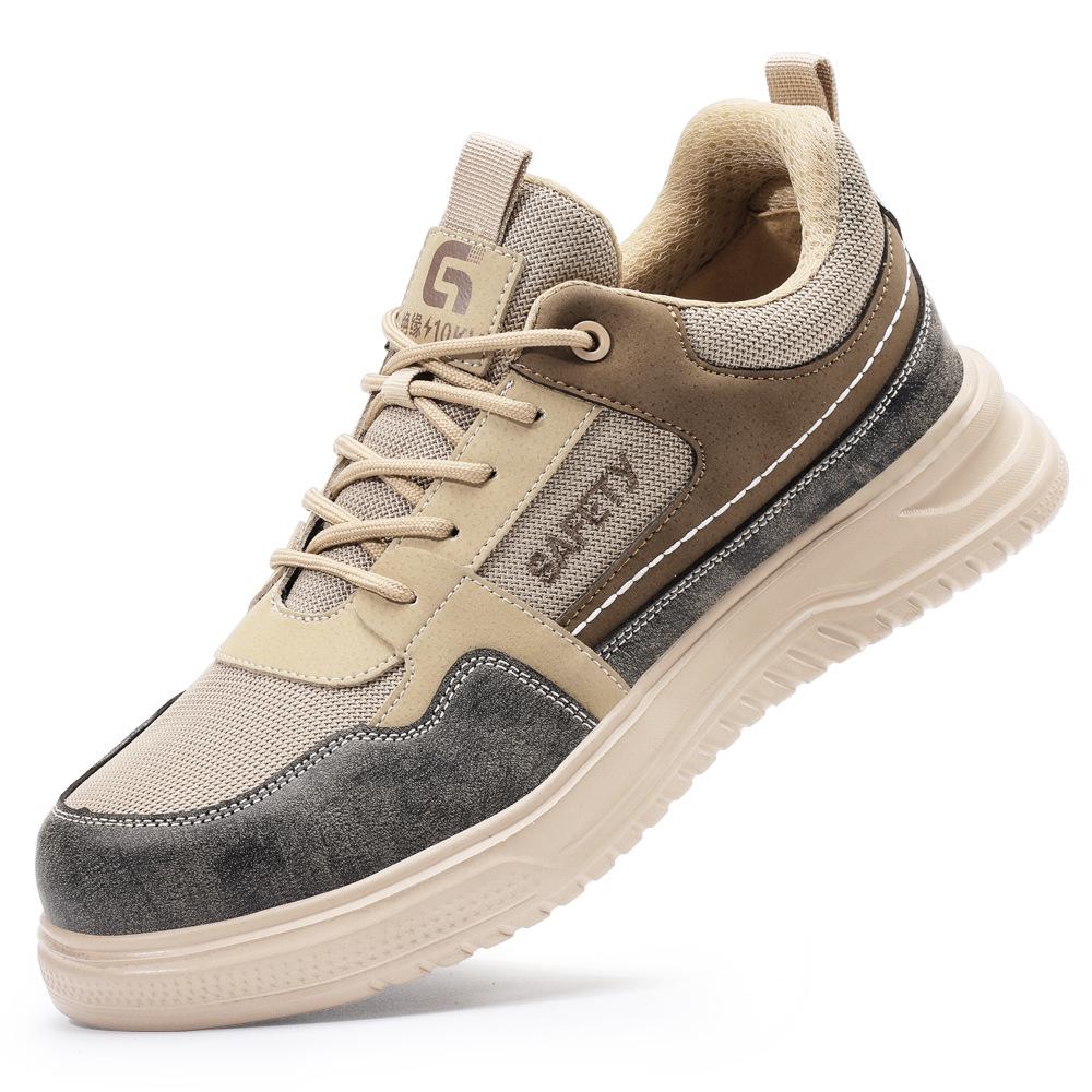 Fashion Four Seasons Insulated 10KV Safety Shoes Men Work Boots Anti-smash Breathable Electrician Welding Puncture-Proof Work Men Shoes