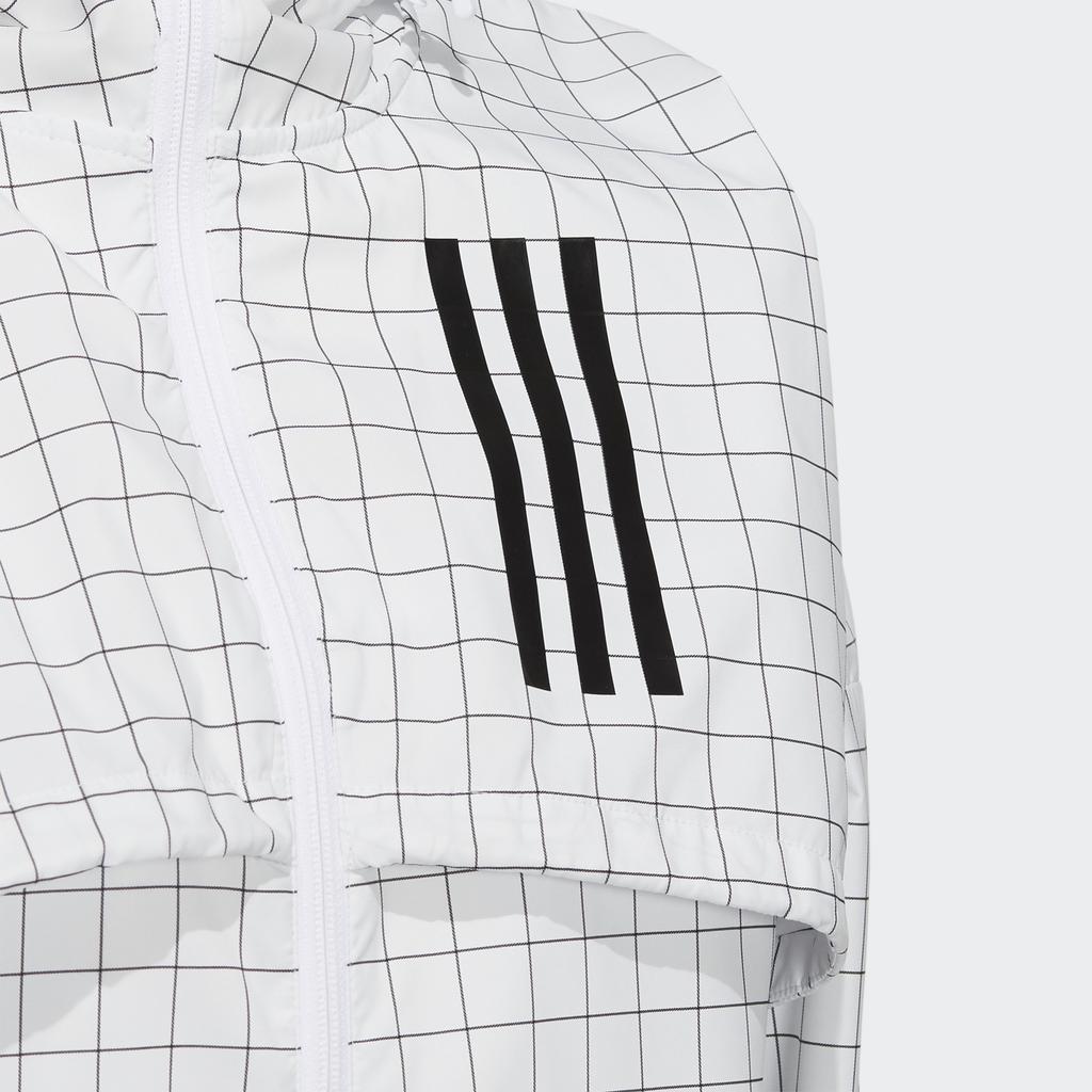 adidas W.N.D. Plaid Casual Sports Hooded Jacket Women Jacket White GJ7725