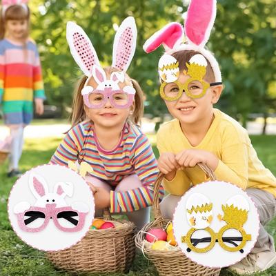 Kinder Osterparty Hase Ei Brillenrahmen Fotoautomat Requisiten 2025 Frohe Ostern Party Dekoration Kinder Geburtstagsgeschenke Zubehör