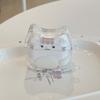 Cartoon cat shockproof crystal earphone case wireless bluetooth charging box for apple airpods 4 1 pro 2nd 3 2 headset cover