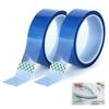High-temperature Adhesive Tape - AIMOONSA - 20 Mm X 33 M (2 Rolls) - Polyester - 230°C - Blue