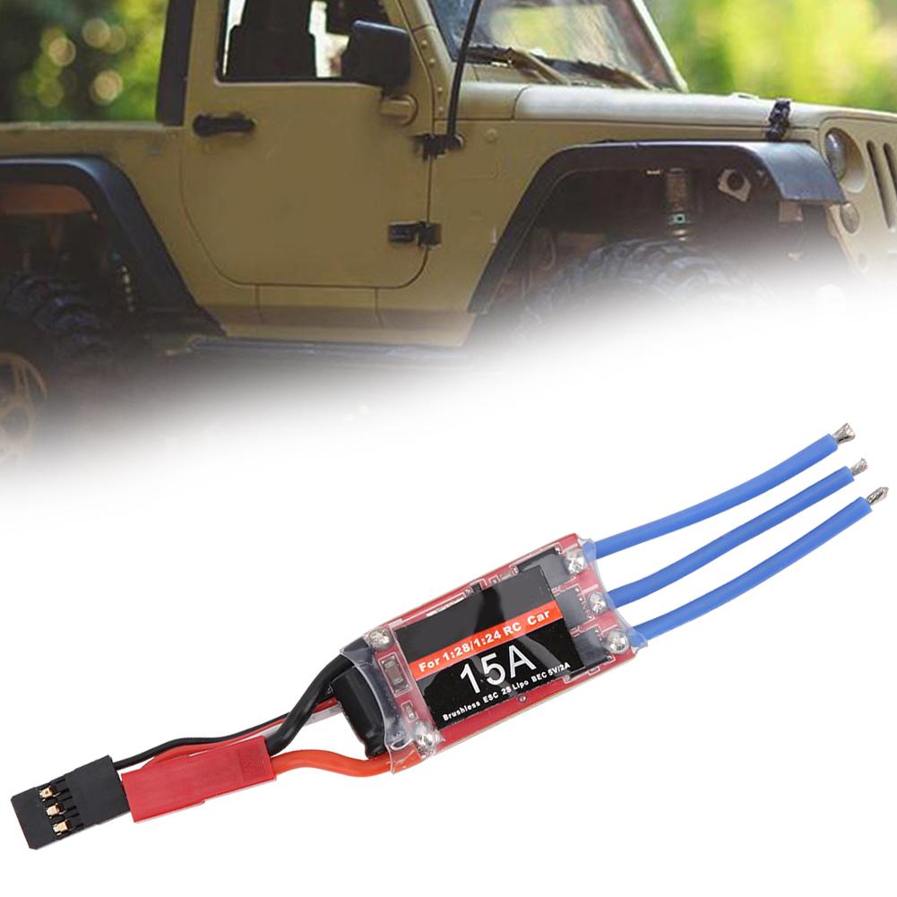 15A RC Brushless ESC Remote Control Car Upgrade Accessories for 1 28 1 24 JST Power Plug