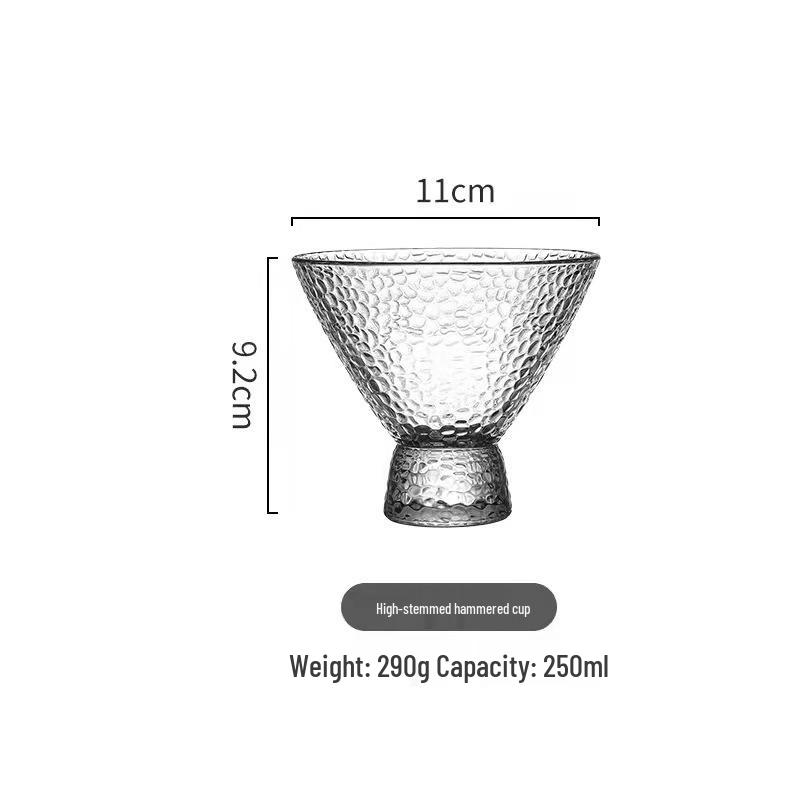 Mesopotamische Glas-Dessertschale: Eisbecher mit kurzen Beinen, Eis am Stiel Halter, Milchshake und Milchteetasse
