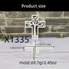 Creative Silicone Crossed Mold Easy Demolding Mold For Handmade Gift Religious Decors And Craft Project Making Essential