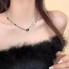 Love Heart Rivet Punk Choker Necklace - Y2K Subculture Clavicle Chain