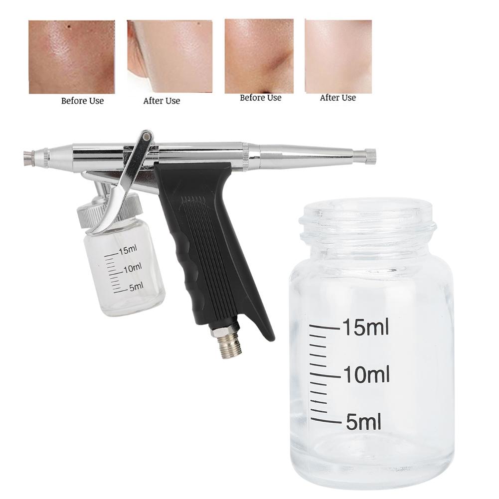 20ml Transparent Clear Empty Airbrush Sprayer Bottle Jar with Standard Suction Lid Pump Top Air Brush Accessory