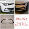 2PCS Plastic Front Fog Light Lamp Eyebrow Eyelid Strip Decor Cover Trim For VW Volkswagen Golf 8 MK8  - 2025 Car Accessories
