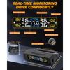 Car TPMS With USB Charging Solar Powered Display With 4 External Tire Sensor For Auto Tyre Security Device