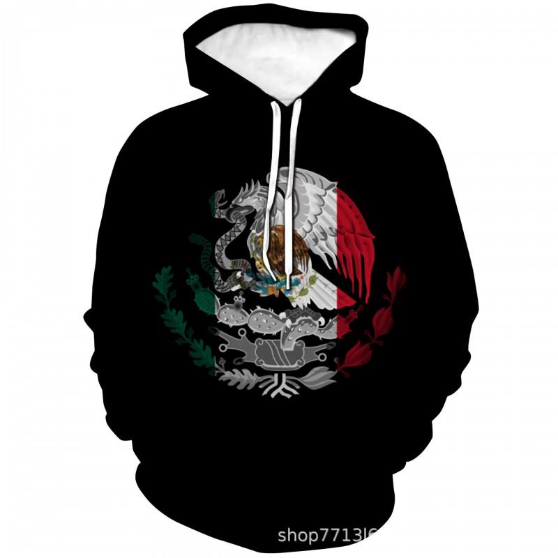 Mens Hooded Sweatshirt With 3D Digital Print Loose Fit Long Sleeve Pullover Fall Casual Wear