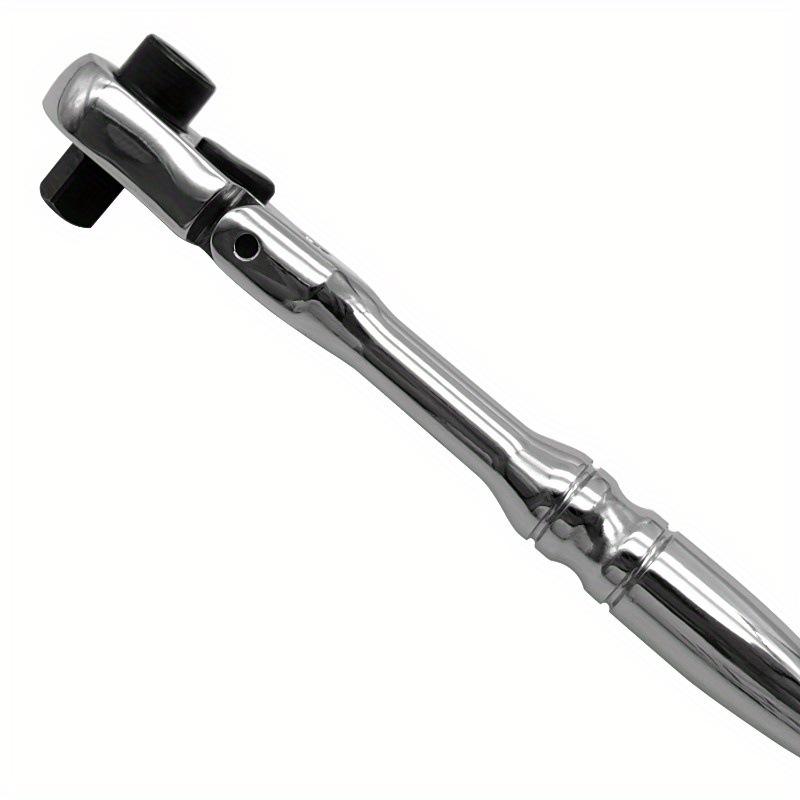 High-Spec 2-in-1 Adjustable Ratchet Wrench with Movable Head - Dual-Ended Socket Repair Tool Mini 2-in-1 Ratchet Wrench [Round Handle]