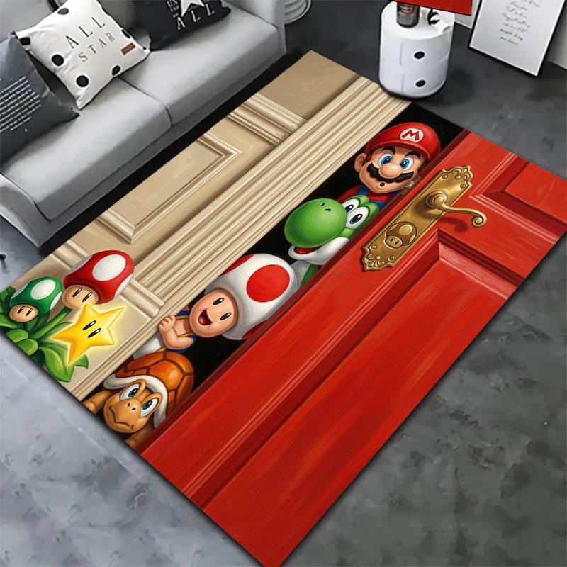 Super Mario Carpet Rug For Living Room Bedroom Home Sofa Decoration Kids Play Nonslip Floor Mat