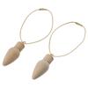 Wooden Christmas Light Bulb Wooden Home Diy  Small Mushroom Bell Pendant  Wooden Jewelry