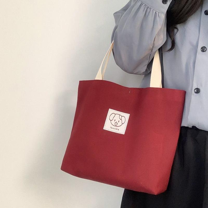 Borsa in tela da donna, grande capacità, semplice, a tracolla, borsa da viaggio