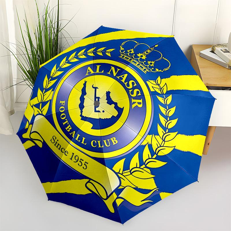 

Al Nassr FC, Football Club- Automatic Opening and Closing, 8-rib Structure Portable Umbrella, Suitable for Men and Women in All Seasons - Pe