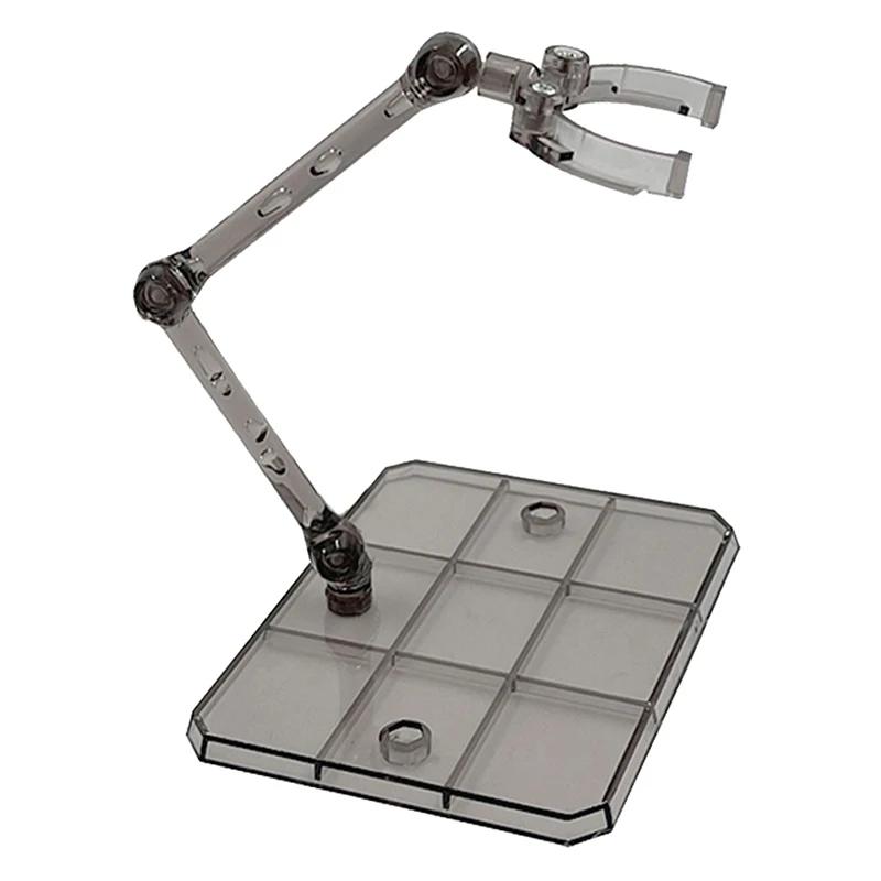 

Clear Multi-piece Assembly Action Figure Stand Base for HG RG SD SHF Gundam 1/144 Toy - Black/Gray/Purple/White Colors 1PC светло-серый