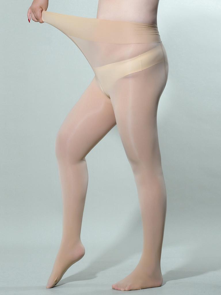 Large Horse Oil Shiny Pantyhose Women Smooth Silky Socks Perspective Lingerie Elastic Ultrathin Tights